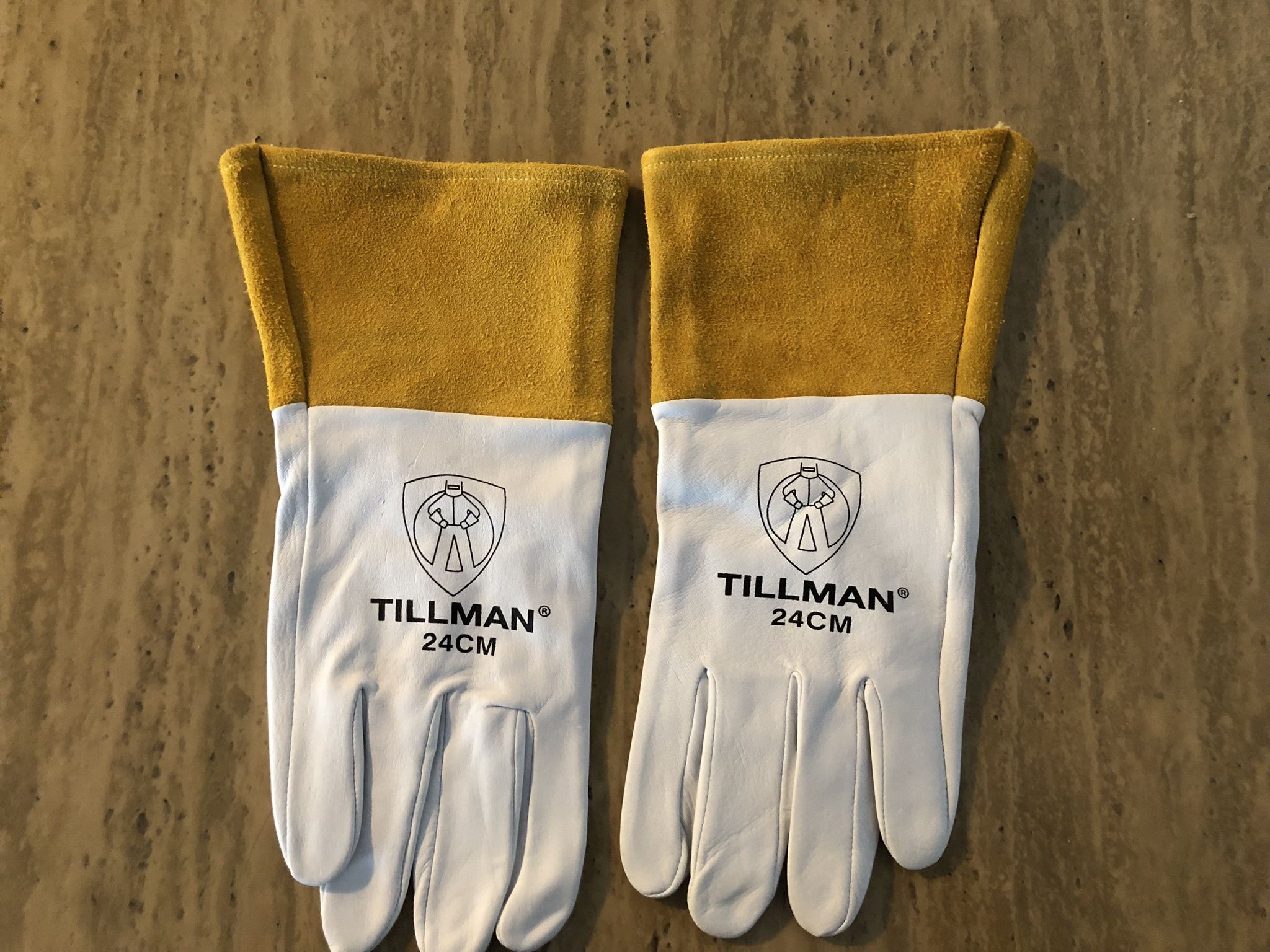 Tillman 24C Premium Top Grain Kidskin TIG Welders Work Gloves 4" Cuff Medium