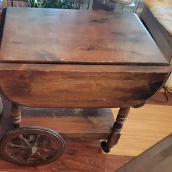 Vintage Wooden Teacart Bar Cart 1950s-60s Project