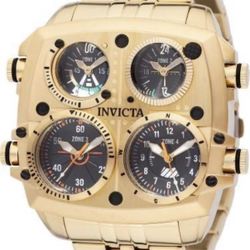 49604 - Invicta Aviator ZULU TIME Men's Watch - 50mm, Gold