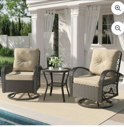 OUTDOOR PATIO CHAIRS&TABLE SET