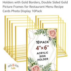 Sign Holder Gold