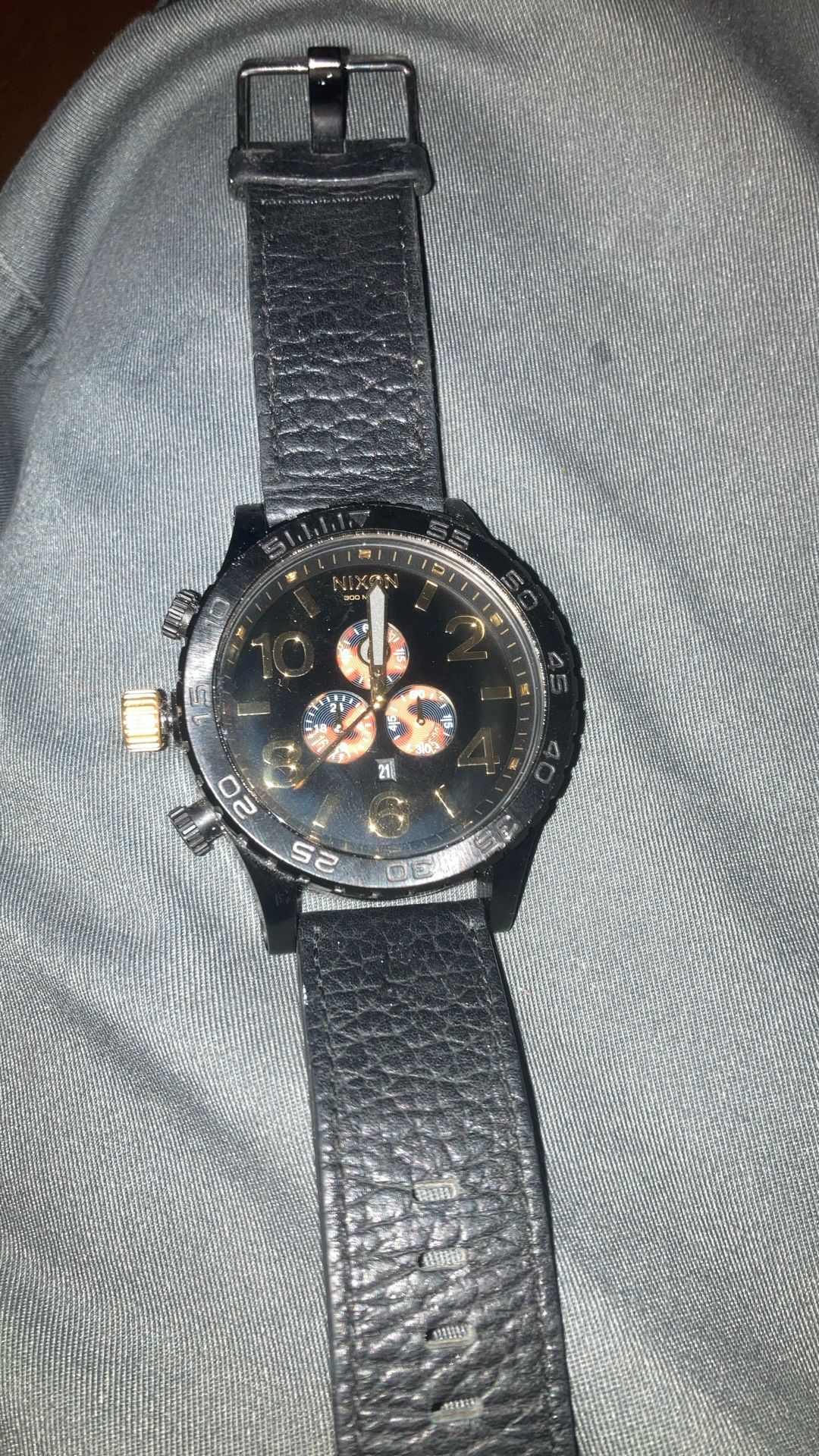 Nixon 51-30 Chrono Leather Watch