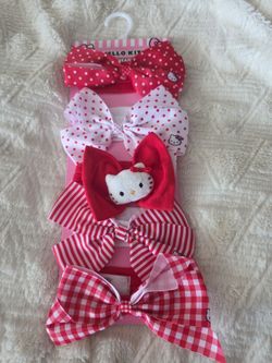 6 pc Hello Kitty headbands for baby