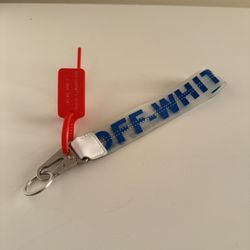 Off-White Rubber Industrial keychain lanyard, wrist strap 100% Authentic RARE  
