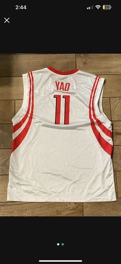 Yao Ming Rockets Jersey Size XL White Red NBA