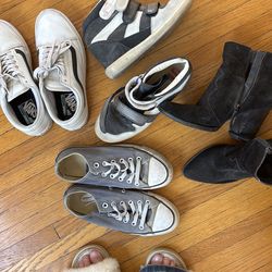 well worn women’s shoes