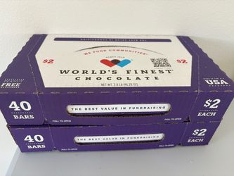 World's Finest Chocolate 40-Bar Fundraising Box (x2)