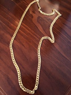 18k gold plated chain ( 30 “ tall 6mm width)