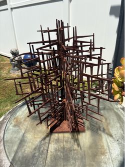 Mid Century Modern Brutalist Nail Sculpture