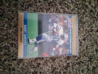1989 Pro Set Barry Sanders Rookie of the Year Card