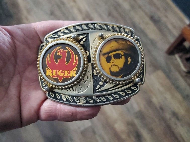 Hank williams top jr belt buckle