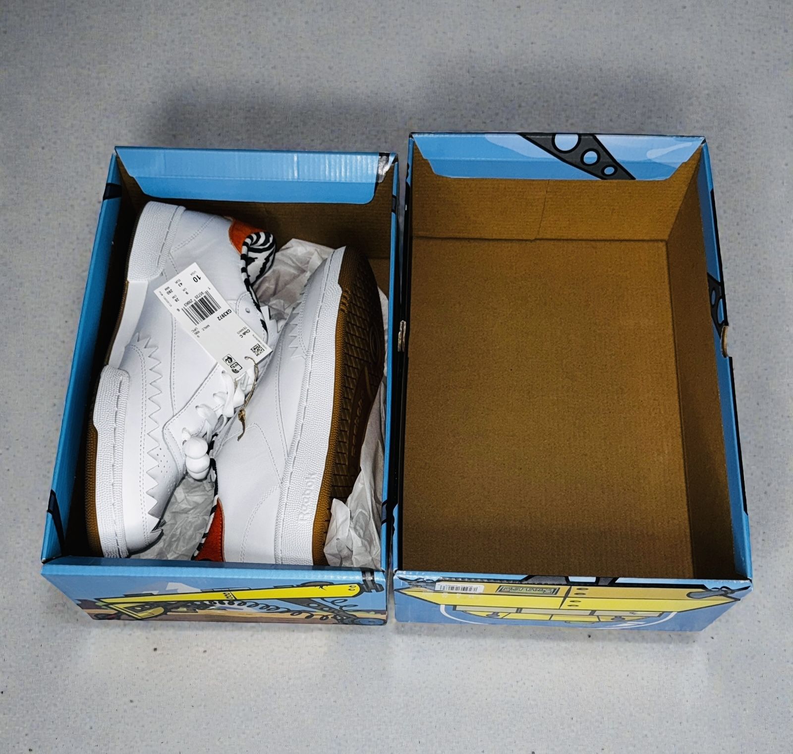 Reebok Club C X Flintstones Meet Jetsons "Wilma" Mens Size 10 White Sneakers