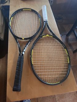 Pair of Volkl Organix 10 Tennis Rackets. Beautiful! 2 grip.