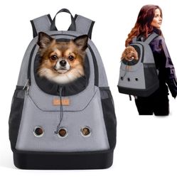 NEW Lekereise Pet Dog Carrier Backpack Sturdy Bottom Pet Head-Out Carrier