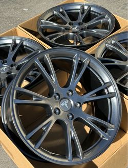 19” Tesla Model Y Factory Wheels Rims New Gemini Gloss Gunmetal Gray OEM