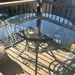 Round Glass Table