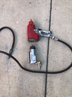 air gun and craftman butterfy 3/8 wrench