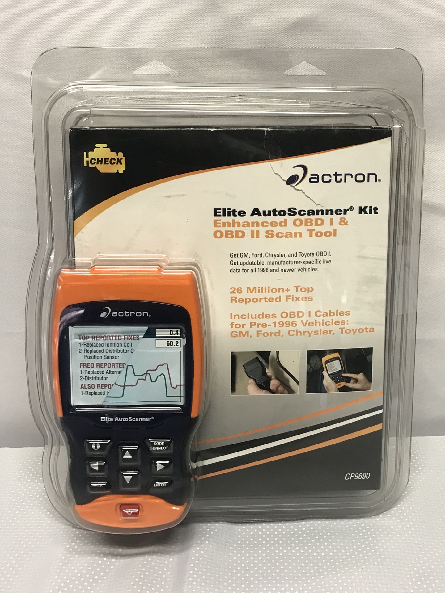 Actron CP9690 Trilingual OBD1 OBD2 Elite Auto Scanner Pro Kit For Sale ...