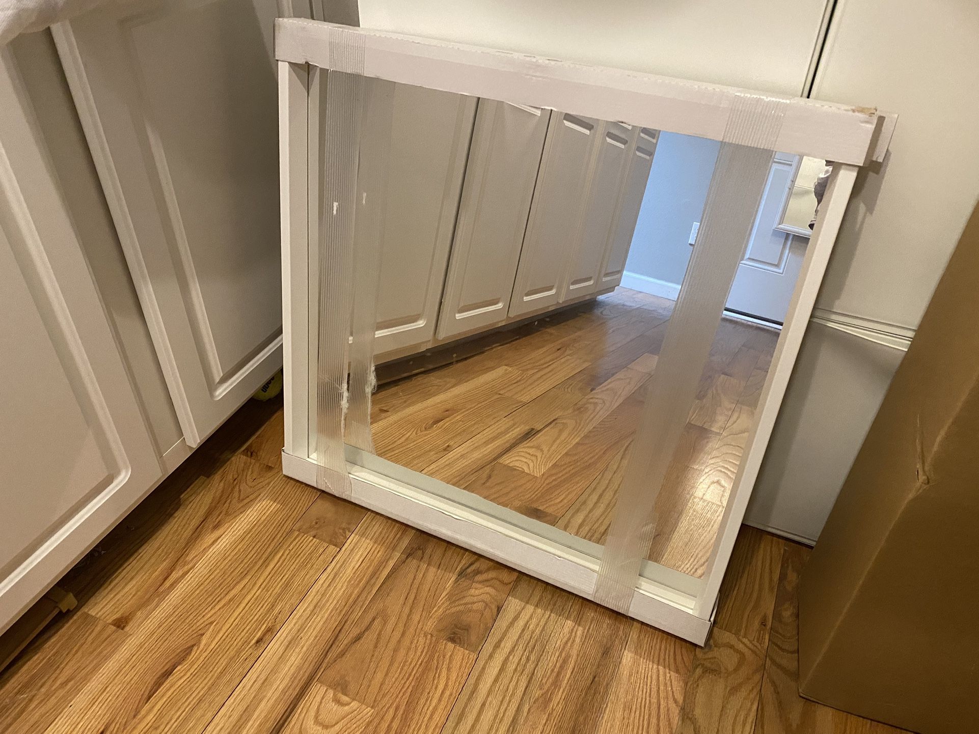 New Never Used IKEA Nissedal White Square Mirror