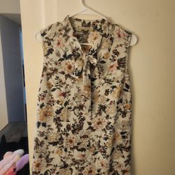 Floral Business Casual Blouse 