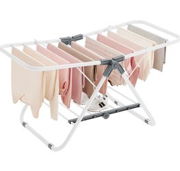 Clothes Drying Rack, Foldable 2-Level Laundry Drying Rack,