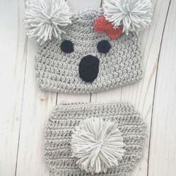 Koala Bear Diaper Cover Outfit 