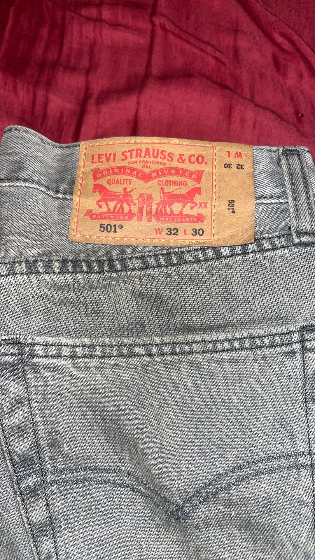 Levi’s 501 Gray 32,30