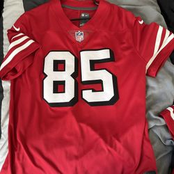 Men's San Francisco 49ers George Kittle Nike Scarlet Alternate Game Jersey