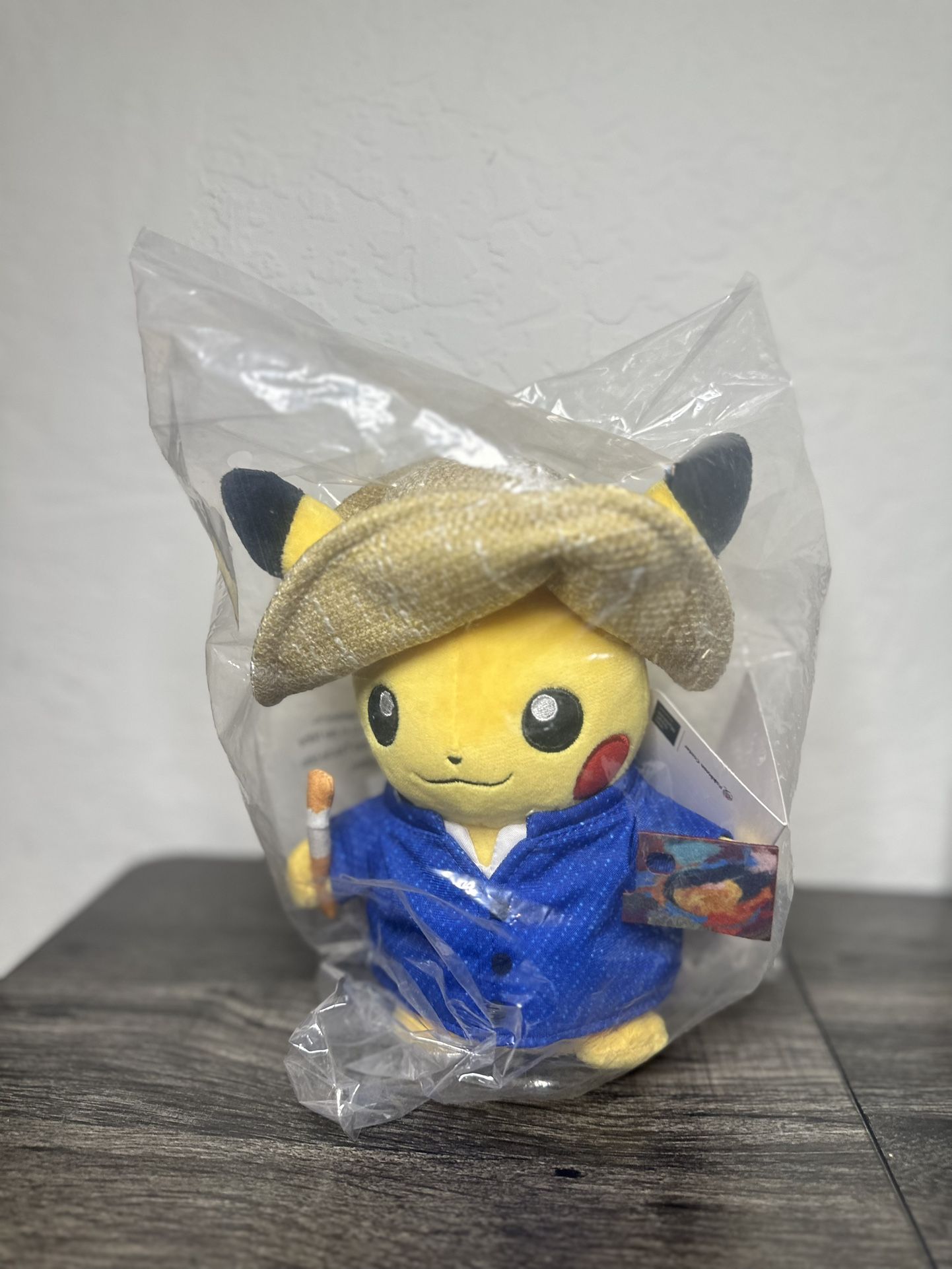 Pokemon Center Pikachu X Van Gogh Museum Plush 7 Inch Limited Edition BRAND NEW