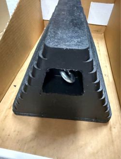 Rubber Wheel Chock with Chain Eye
