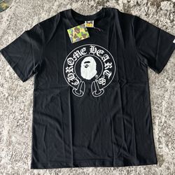 bape x chrome heart shirts