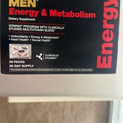 GNC Mega Men Energy & Metabolism Vitapak – 29 Day Supply (Open Box) – $30