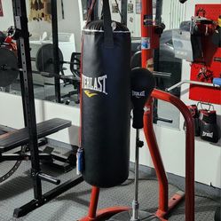 Boxing bag with stand.