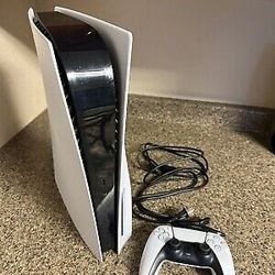 Ps5 W/Disk Tray & Controller