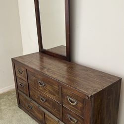 Vintage Lea the Bedroom People Dresser w/mirror