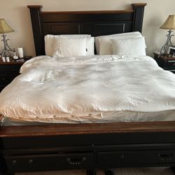 Ashley California King With Memory Foam Mattress 