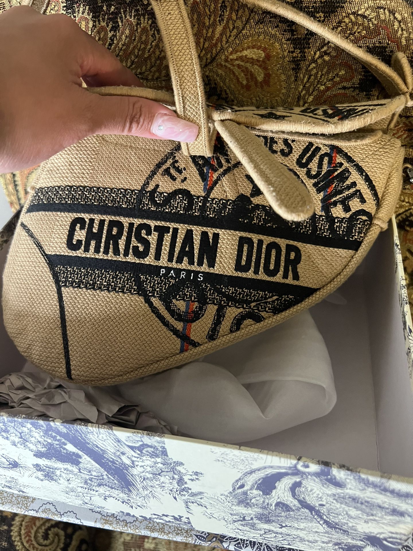 Christian Dior Saddled Bag With Crossbody Strap