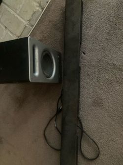 Vizio sound bar and base speaker