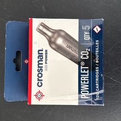 Crosman 12-Gram Powerlet CO2, 5 Ct, 231B
