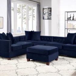 Sectional Sofa + Ottoman