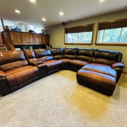 Leather Sectional