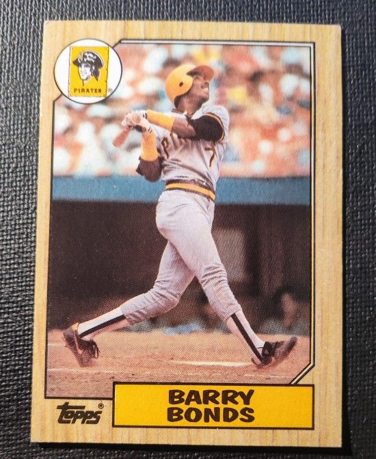 1987 Topps #320 Baseball Rookie Barry Bonds.
