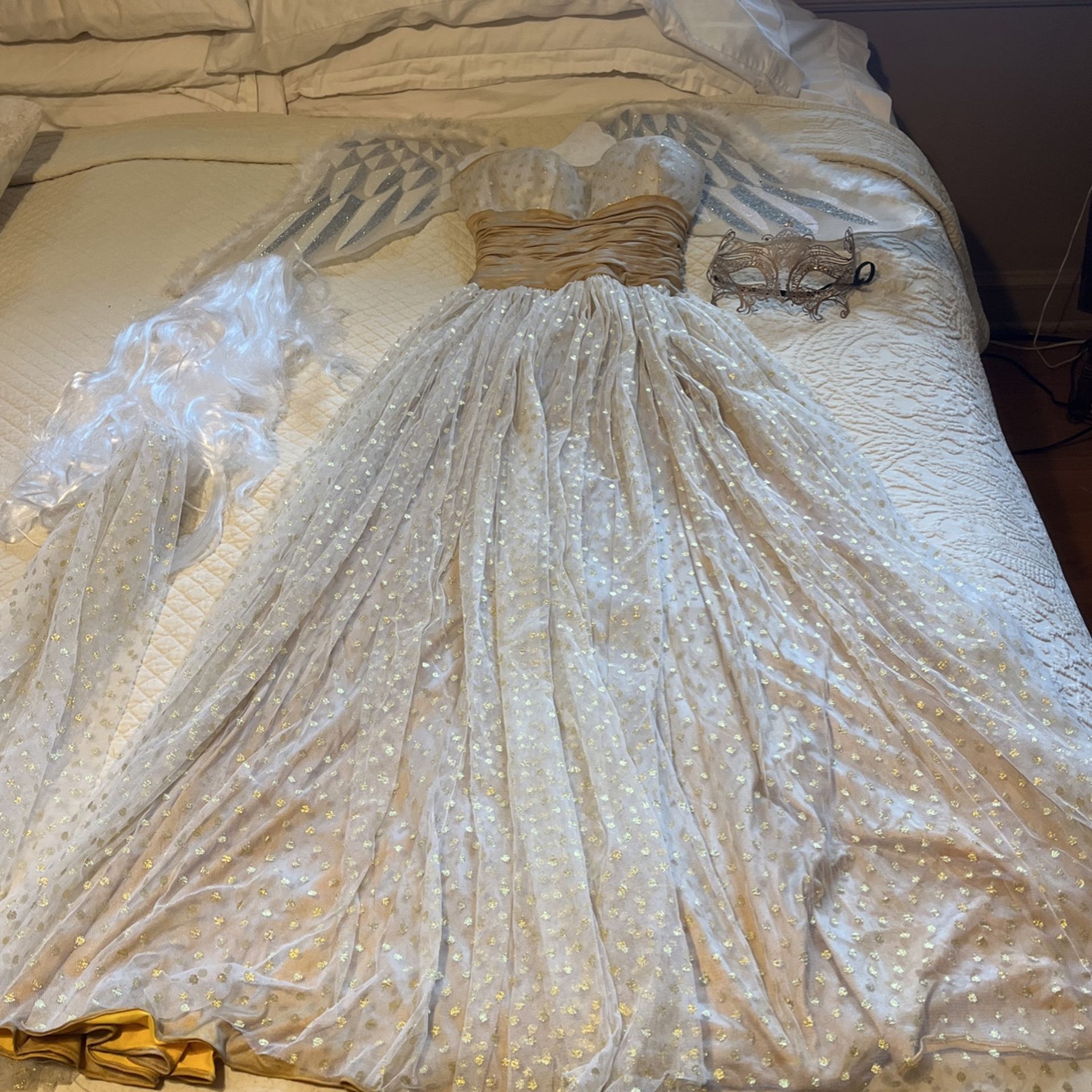 Shimmering XS Fairy Gown And Accessories