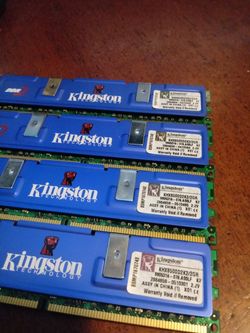Kingston ddr2 gaming ram memory 4gb (1gb x 4)
