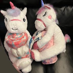 Your Zone 16" Unicorn Hugger and 50" x 60" Plush Throw Set
