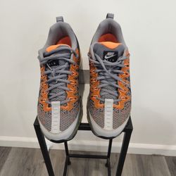 Nike Air Max 2015 Grey Orange Size 8 Running Sneakers