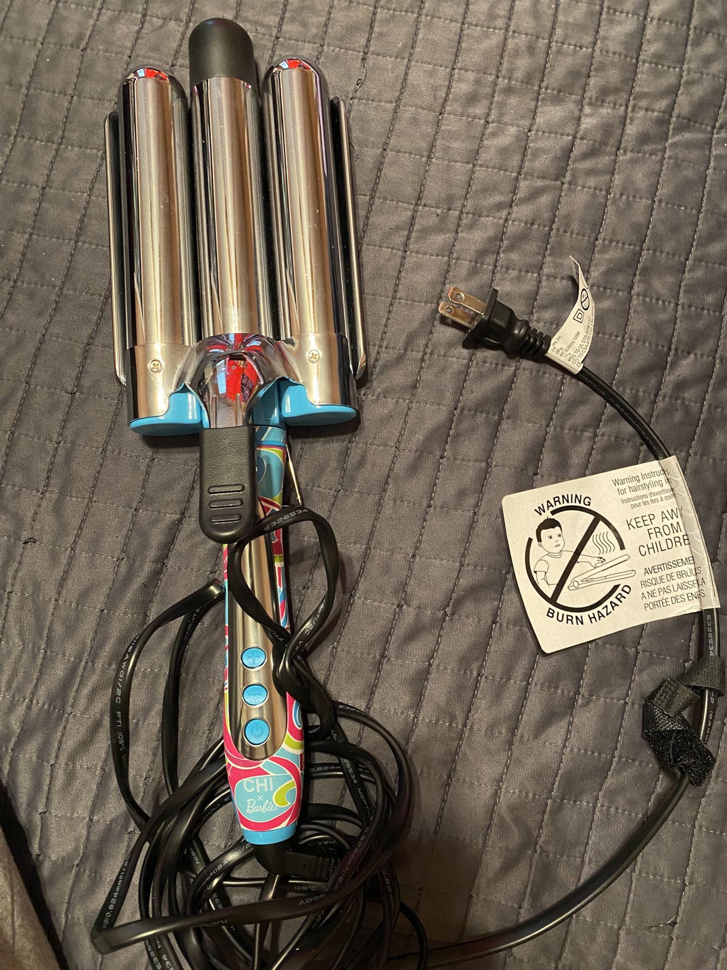 CHIxBarbie Triple Hair Crimper