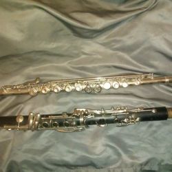 Flute And Clarinet (for parts or repair)