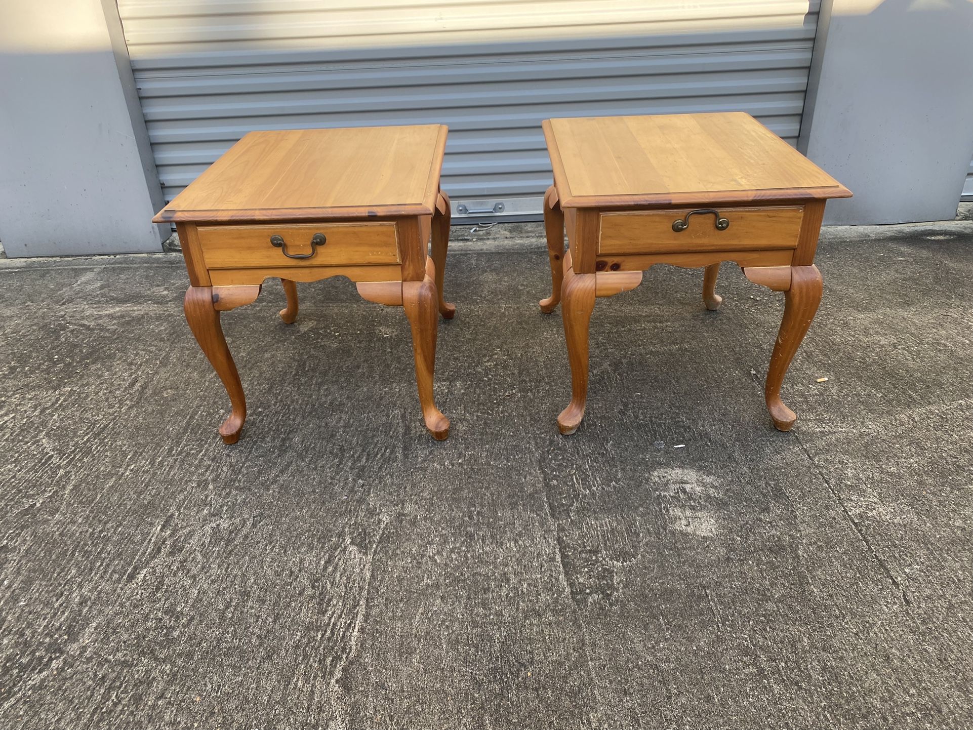Broyhill Side tables real wood.