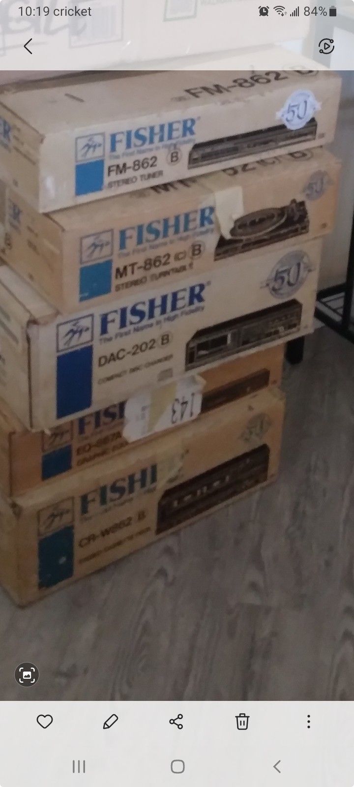 Vintage Fisher Stereo Rack System Components